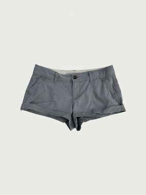Gray Low Rise Chino Shorts